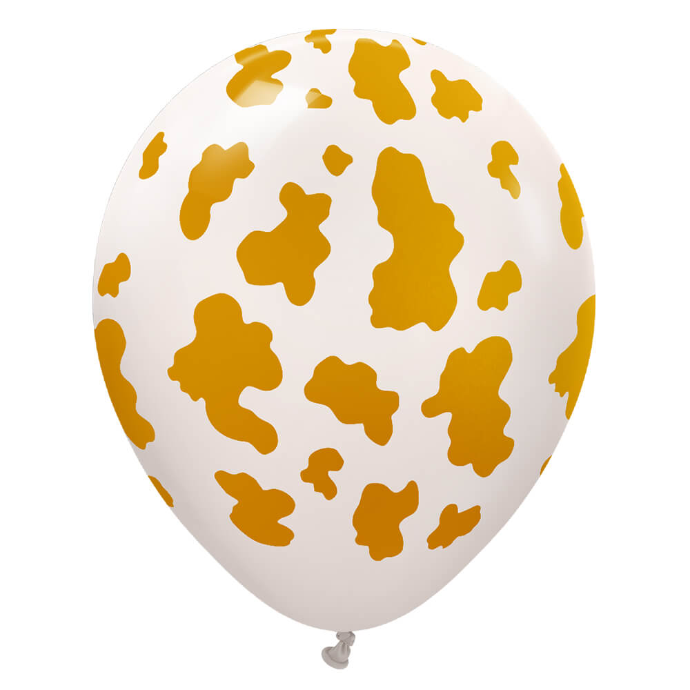 Kalisan Safari Cow - White Sand Gold Ink