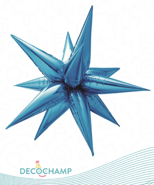 Deco Starburst Blue 1ct