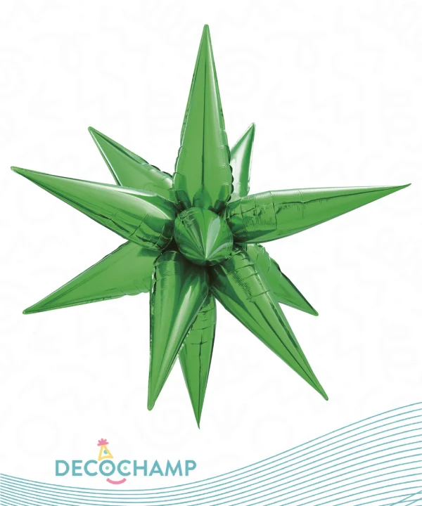 Deco Starburst Green 1ct