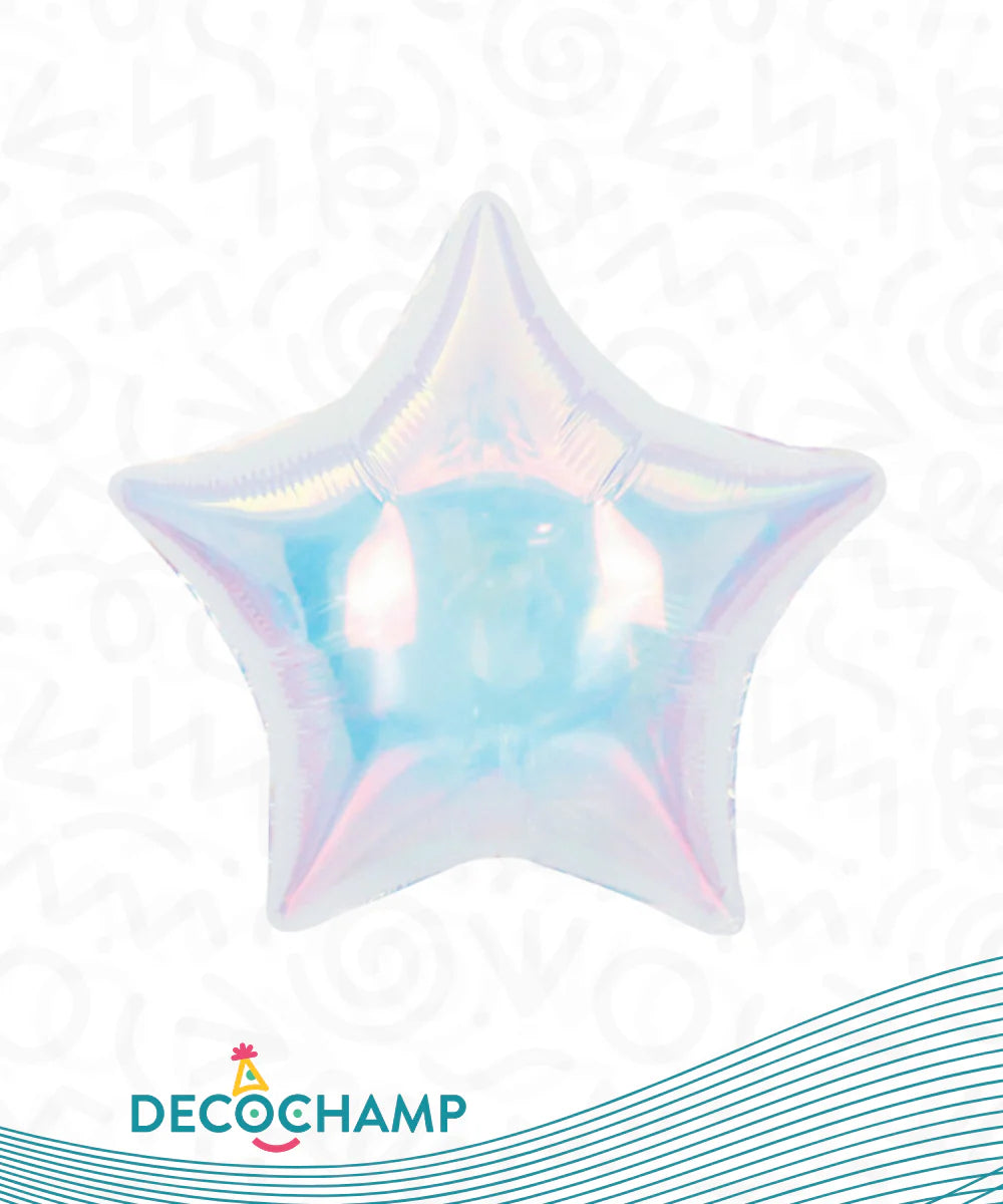 Deco Star Shape 32'' 2ct Iridescent