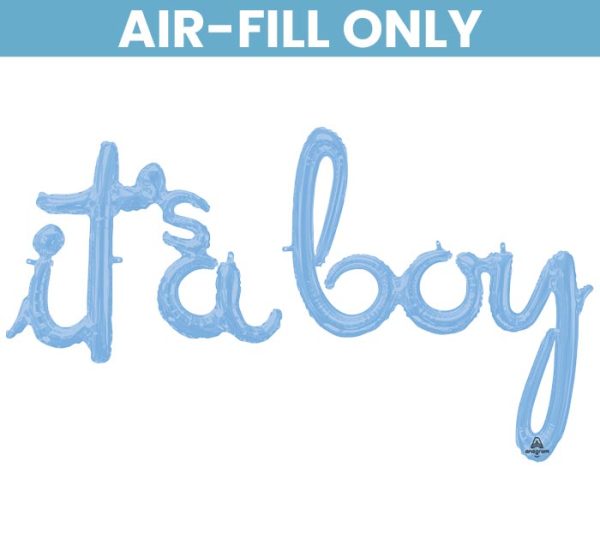 It's A Boy Foil Balloon 27x20, Boy 29x32 - 2 Pcs