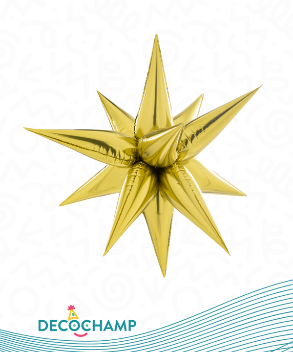 Deco Starburst Gold 1ct