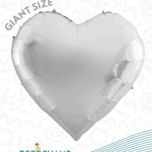 Decochamp Heart Silver 68'' Single Pack