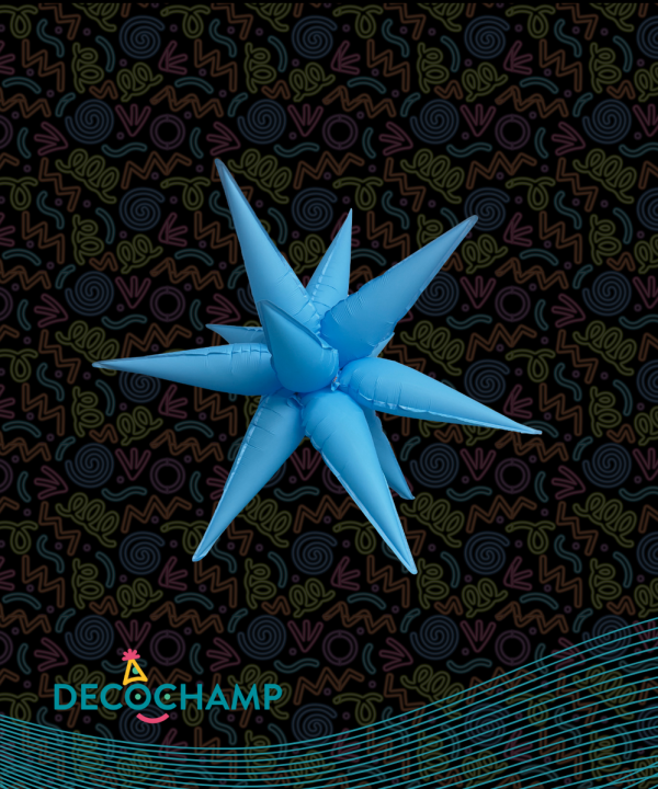 Decochamp Starburst Neon Blue 26 1ct