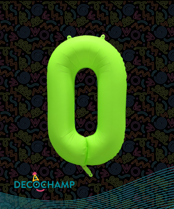 Decochamp Neon Green 34'' Number 0