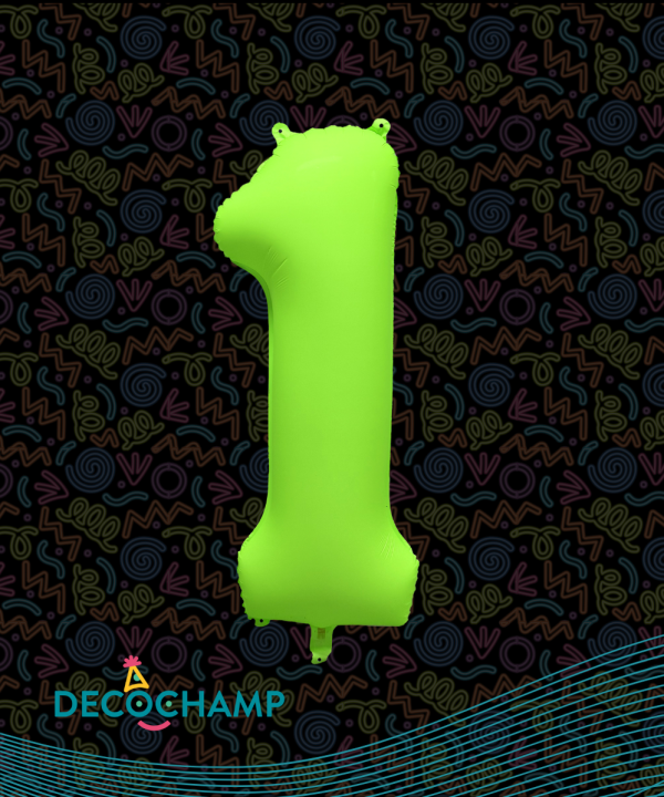 Decochamp Neon Green 34'' Number 1