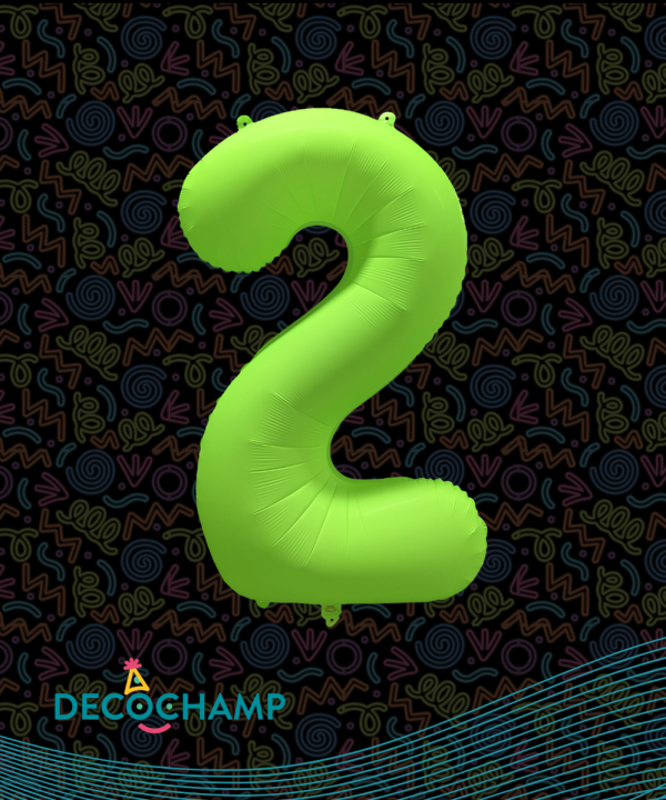 Decochamp Neon Green 34'' Number 2