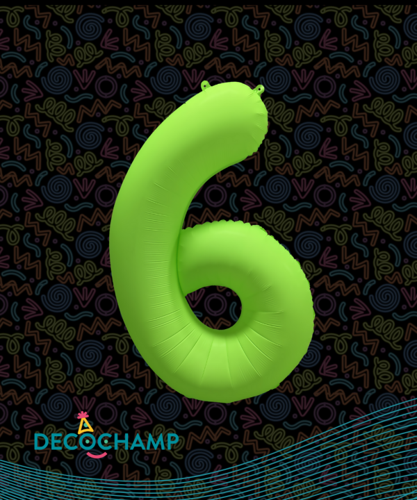 Decochamp Neon Green 34'' Number 6
