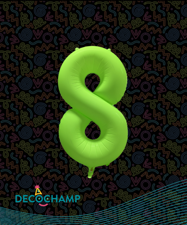 Decochamp Neon Green 34'' Number 8