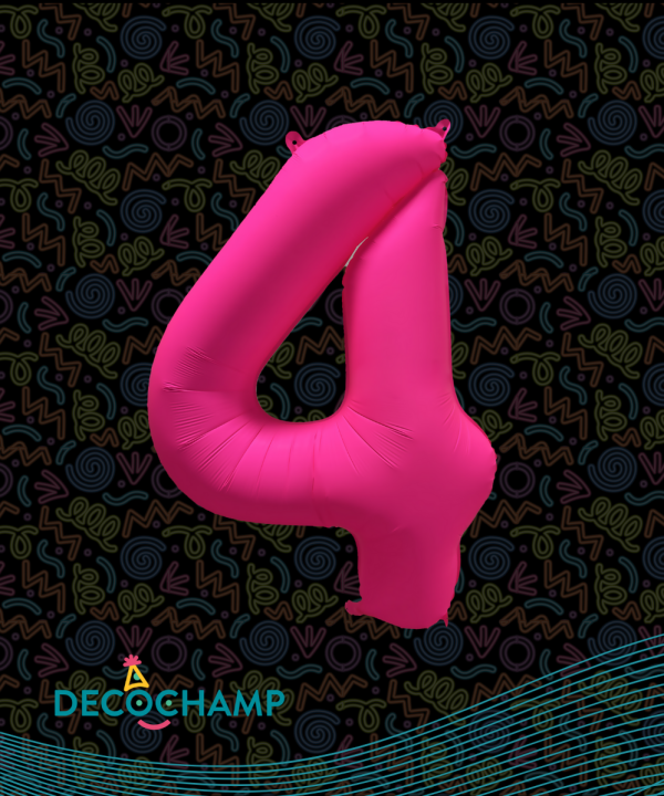 Decochamp Neon Pink 34'' Number 4