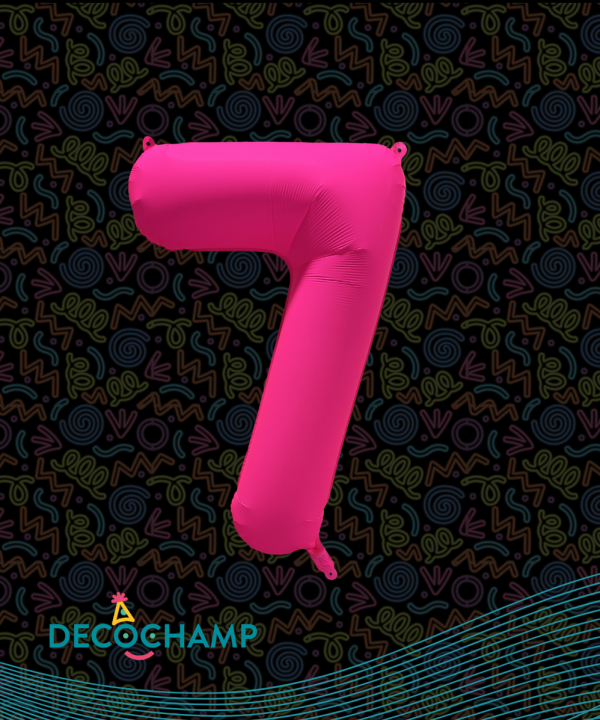 Decochamp Neon Pink 34'' Number 7