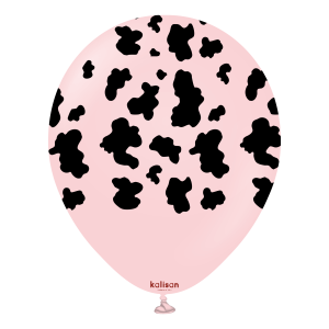 Kalisan 12'' Safari Cow Macaron Pink 25ct