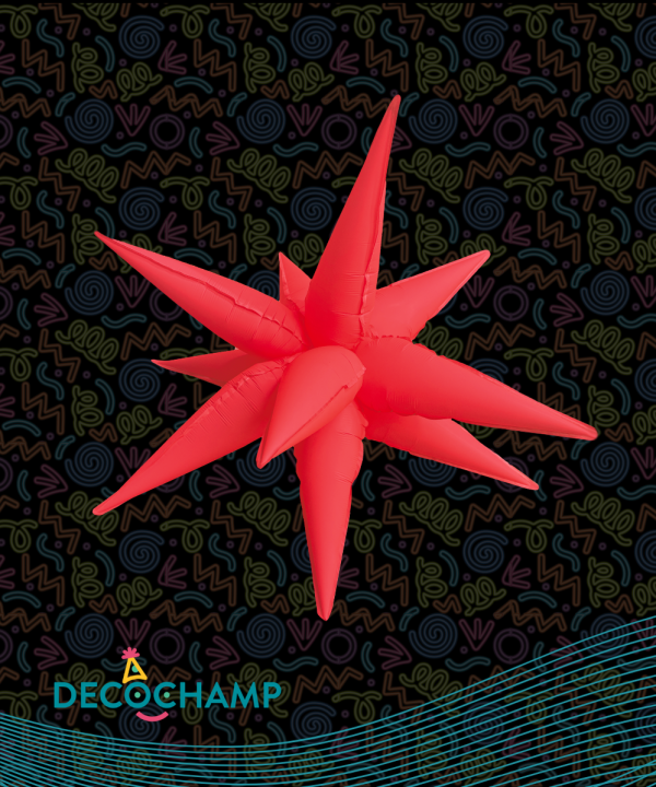 Decochamp Starburst Neon Red 40'' 1ct