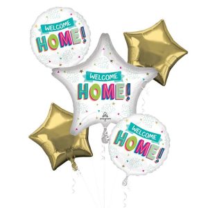 Anagram Welcome Home Foil Balloon Bouquet 5ct