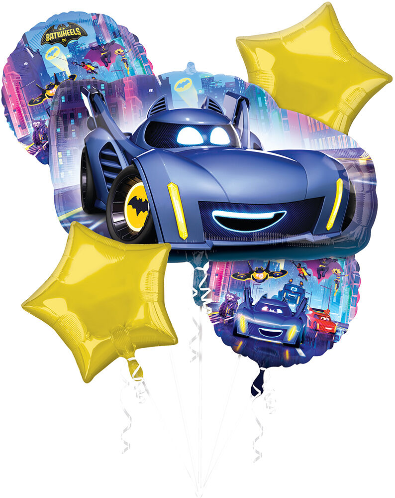 Batwheels Foil Balloon Bouquet 5ct