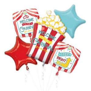 Anagram Carnival Foil Balloon Bouquet 5ct