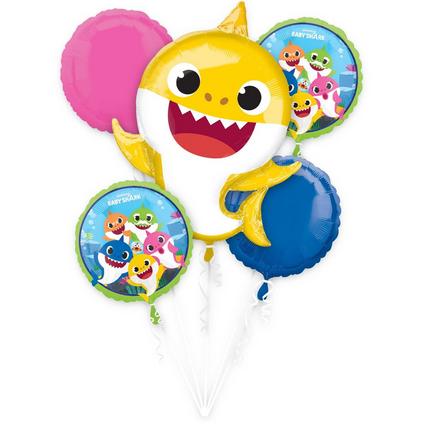 Baby Shark Foil Balloon Bouquet 5ct