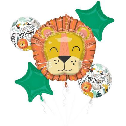 Get Wild Jungle Foil Balloon Bouquet 5ct