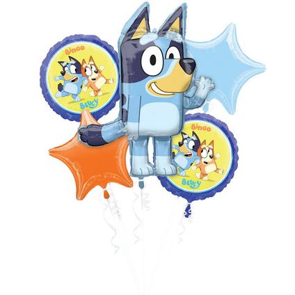 948954 Bluey Foil Balloon Bouquet 5ct