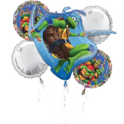 967881 Teenage Mutant Ninja Turtles Foil Balloon Bouquet 5ct