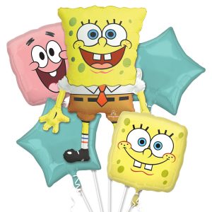 Anagram Spongebob Squarepants Foil Balloon Bouquet 5ct