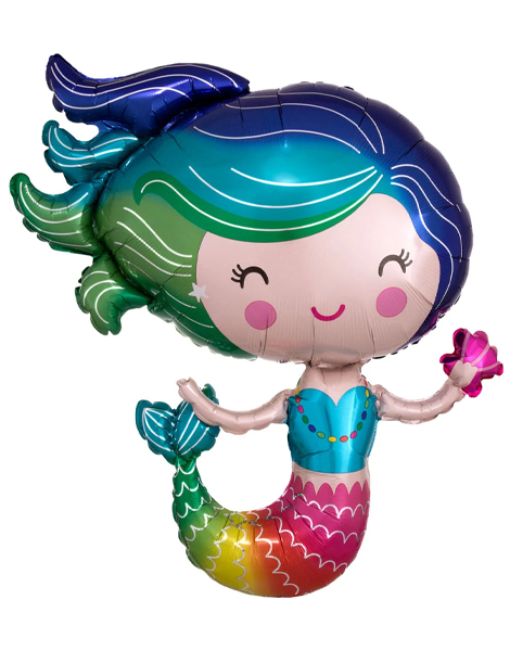 AN-3847201 30'' Colorful Mermaid Balloon