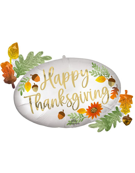 AN-4483301 32'' Thanksgiving Oval Marquee Balloon