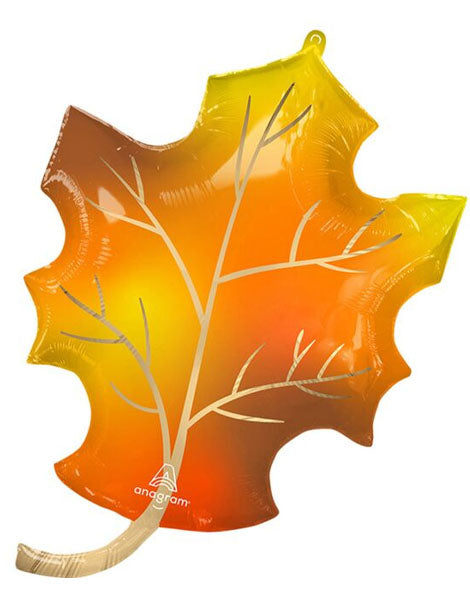 34'' Satin Infused Fall Leaf Balloon