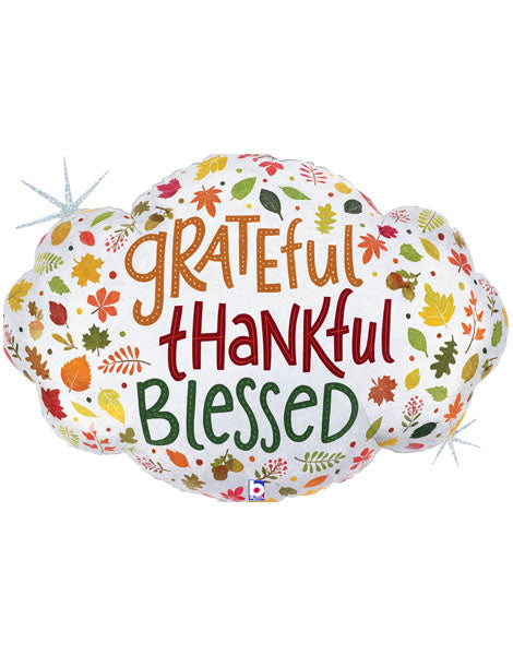 32'' Grateful Thankful Blessed Balloon