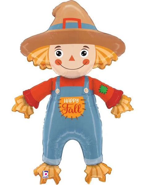 Anagram 40'' Happy Fall Cute Scarecrow Balloon