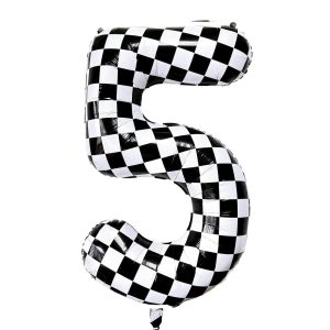 Checkered-Number-5-Foil-Balloon_Momo-Party_f5478d7d-0626-4776-8df5-65a547427e60 34'' Checkered Numbers 5 Balloon