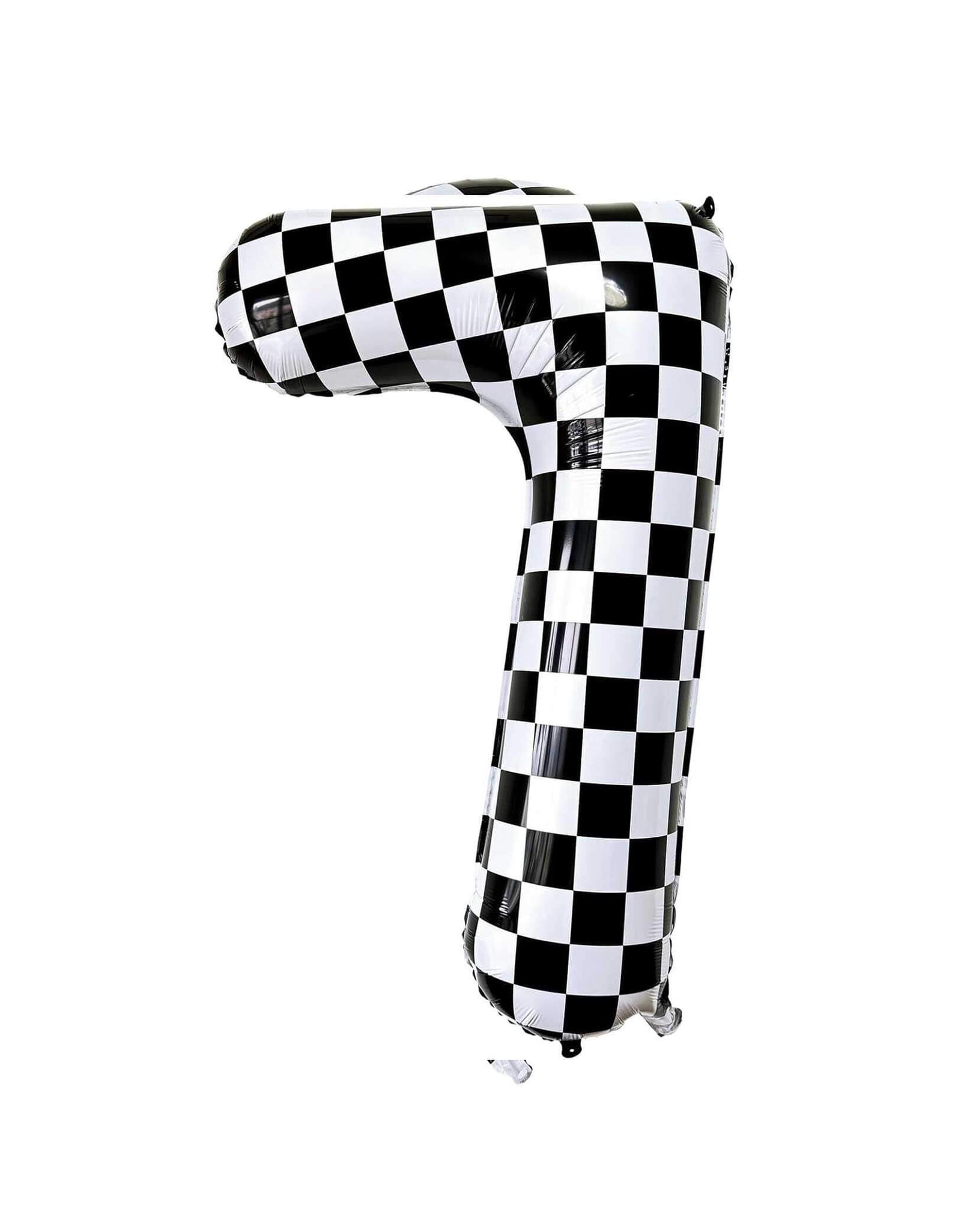 34'' Checkered Numbers 7 Balloon