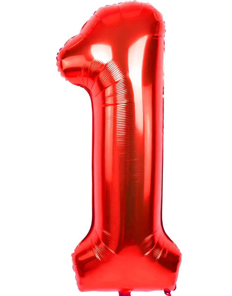 TR-BP2308-1 34'' Red Numbers 1 Balloon
