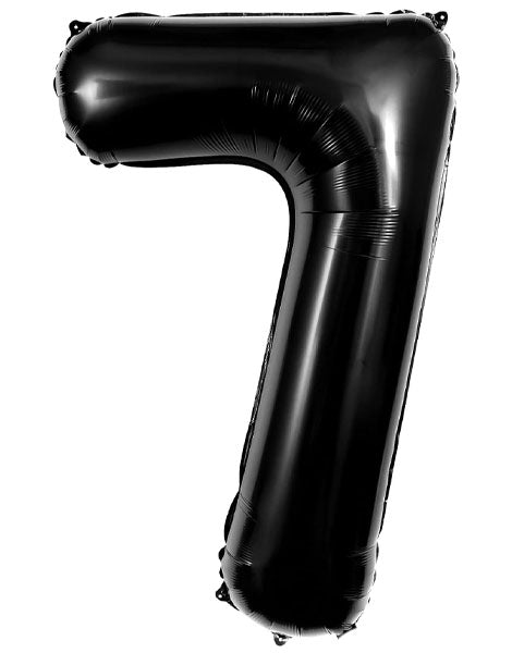 TR-BP2309-7 34'' Black Numbers 7 balloon