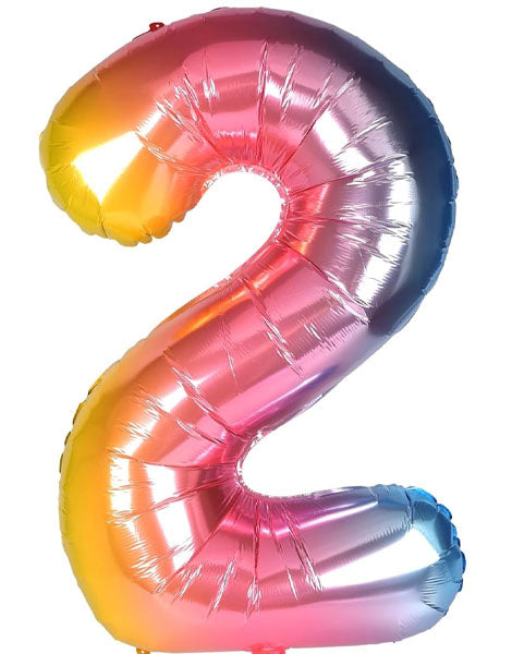 34'' Rainbow Numbers 2 Balloon