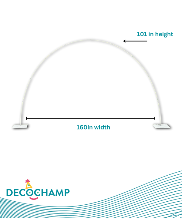 Deco Arch Large Size Included (2 Bases 16x16 1 Pole Connector)