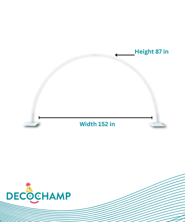 Deco Arch Midium Size Included (2 Bases 16x16 1 Pole Connector)