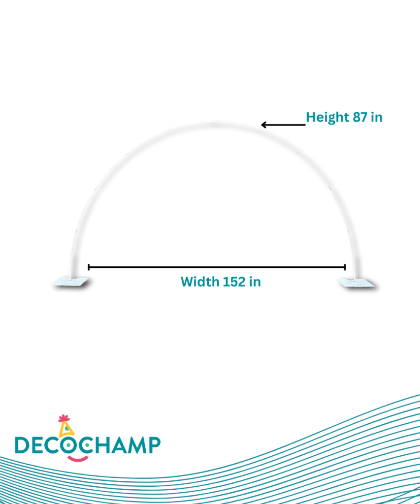 Deco Arch Midium Size Included (2 Bases 12x12 1 Pole Connector)