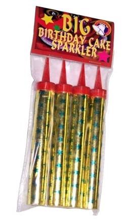 Gold Stars Sparklers 4pc