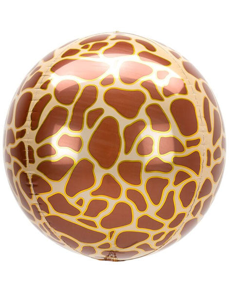 16in Anagram Giraffe Print Orbz Balloon