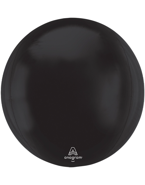 16in Anagram Black Orbz Balloon