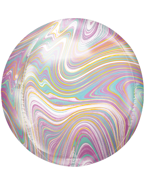16in Anagram Pastel Marblez Orbz Balloon