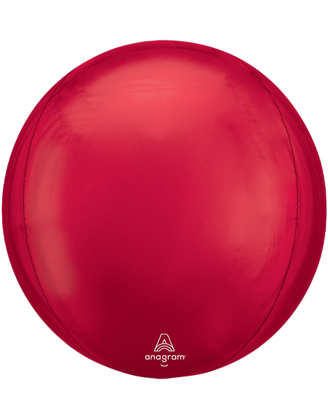 16in Anagram Red Orbz Balloon