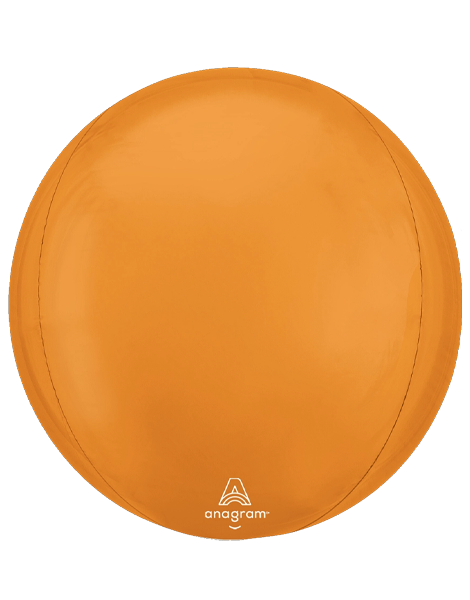 16in Anagram Vibrant Orange Orbz Balloon