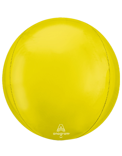 16in Anagram Vibrant Yellow Orbz Balloon